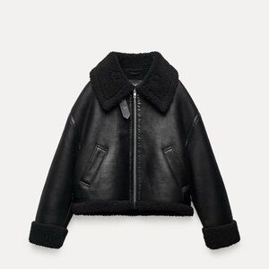 Zara double faced biker jacket